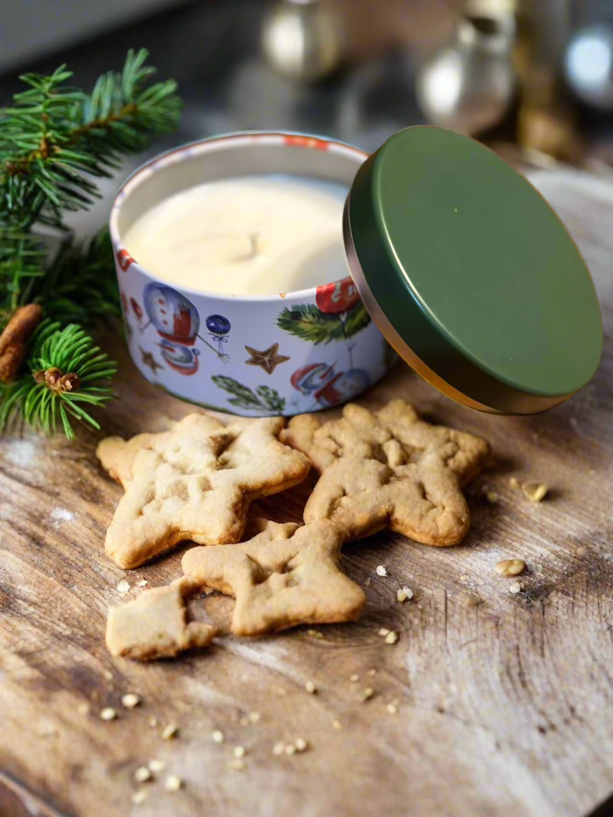 Christmas Festive Tin Candles