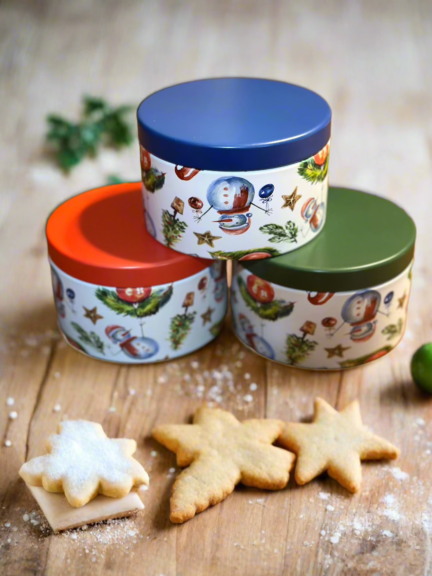 Christmas Festive Tin Candles