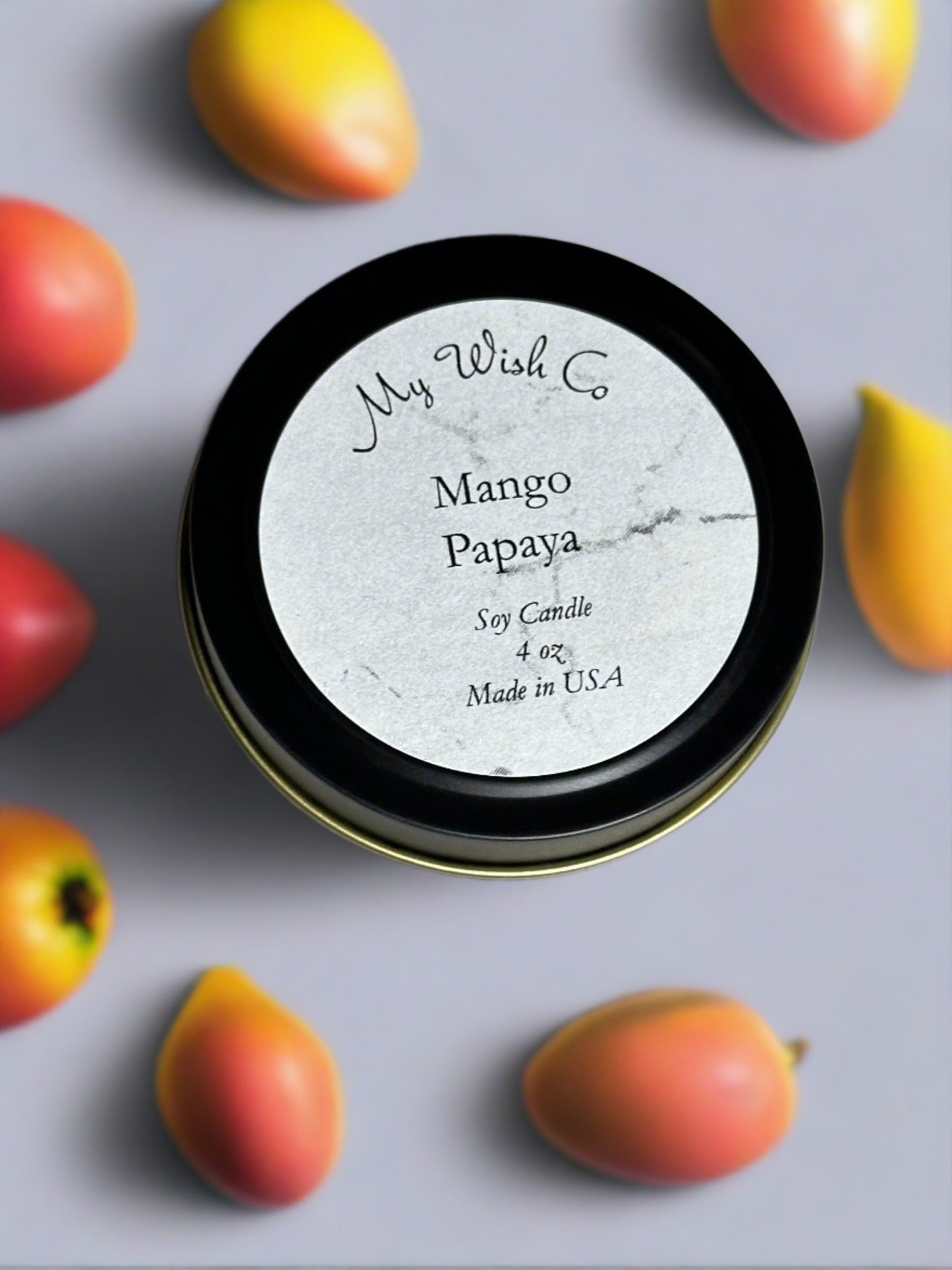 Mango Papaya Tin Candle