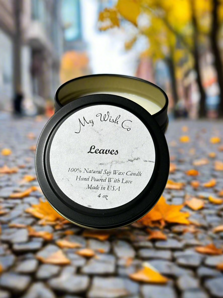 Leaves Soy Wax Candle All Natural